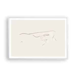 Pôster em moldura branca - A forma do desejo - 100x70 cm