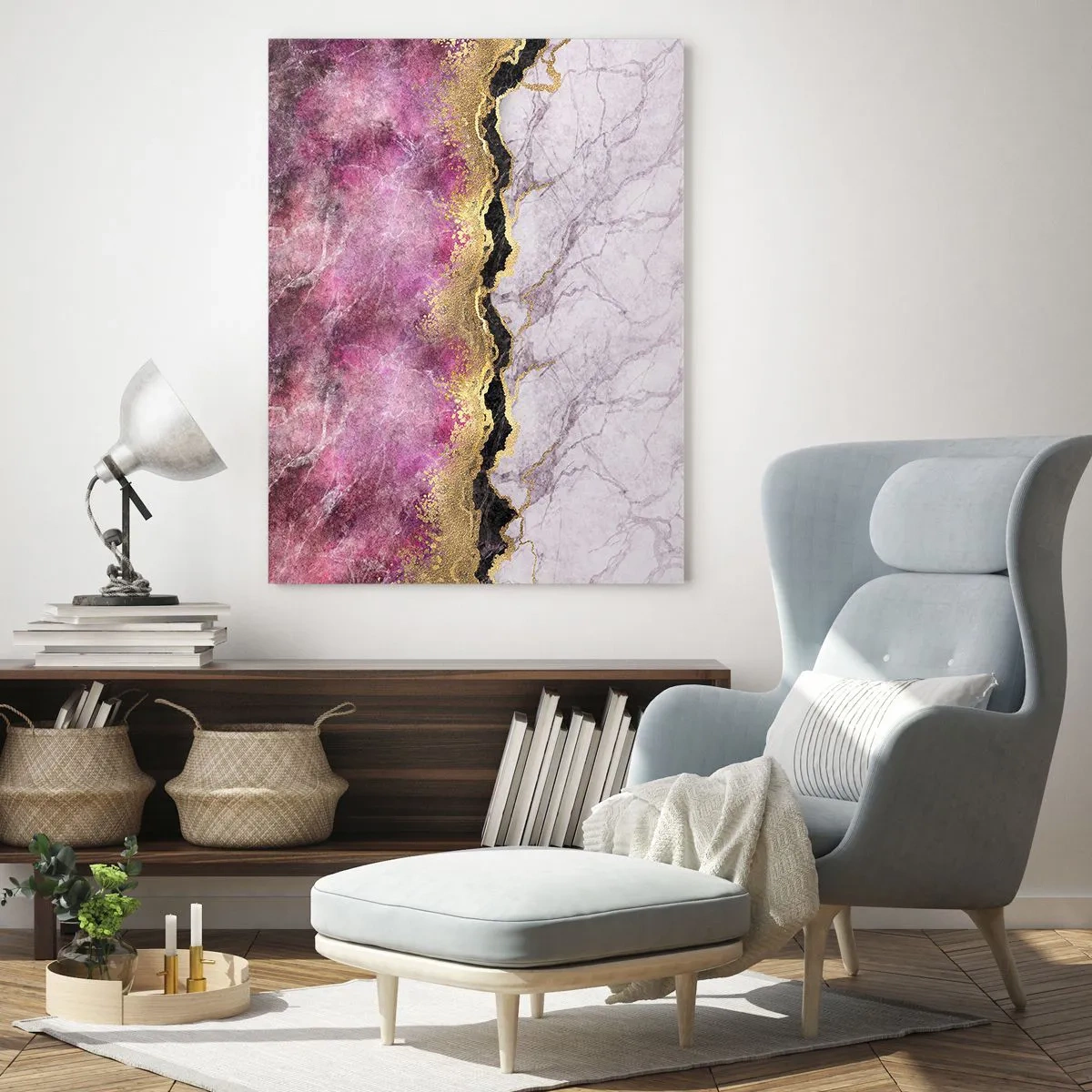 Quadro em vidro - Na fronteira - 50x70 cm