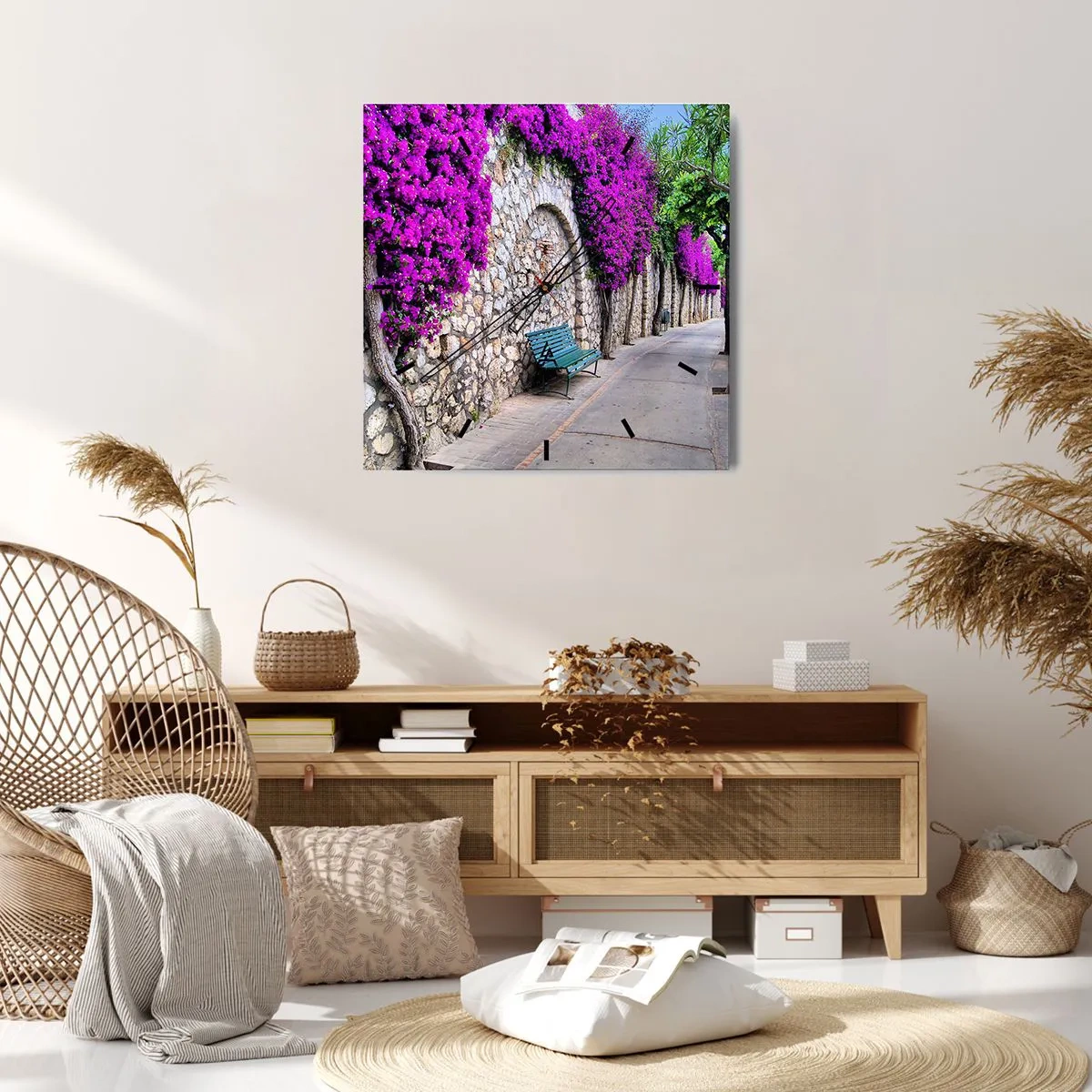 Relógio de parede - Relógio em vidro - Vamos encontrar-nos o mais depressa possível - 30x30 cm