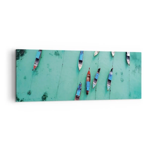 Quadro em tela - Na alegre expectativa - 140x50 cm