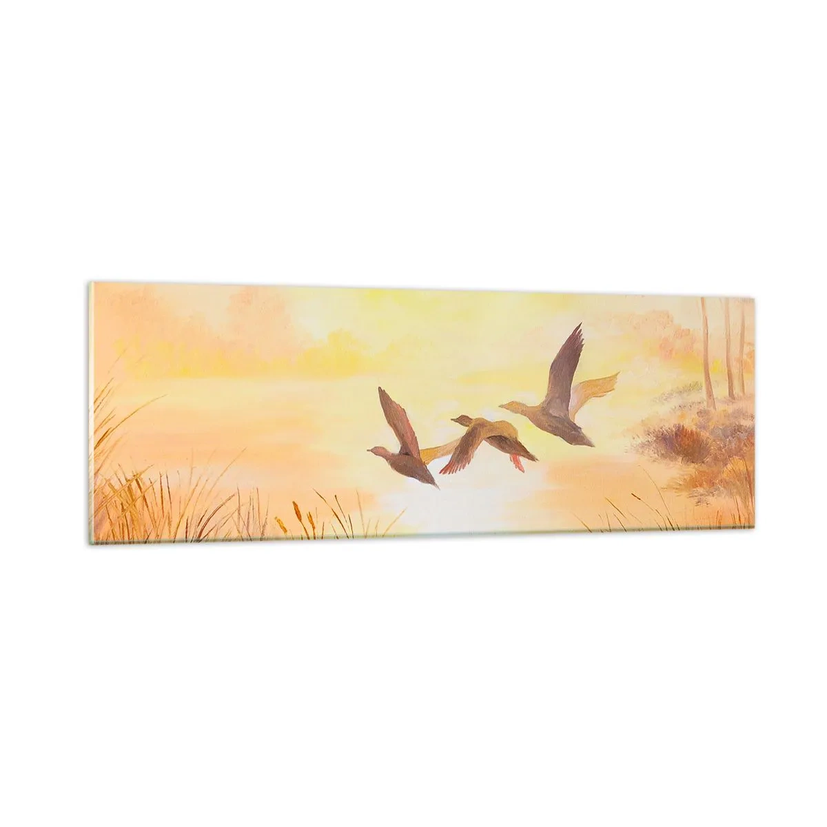 Quadro em vidro - O início de uma longa viagem - 90x30 cm