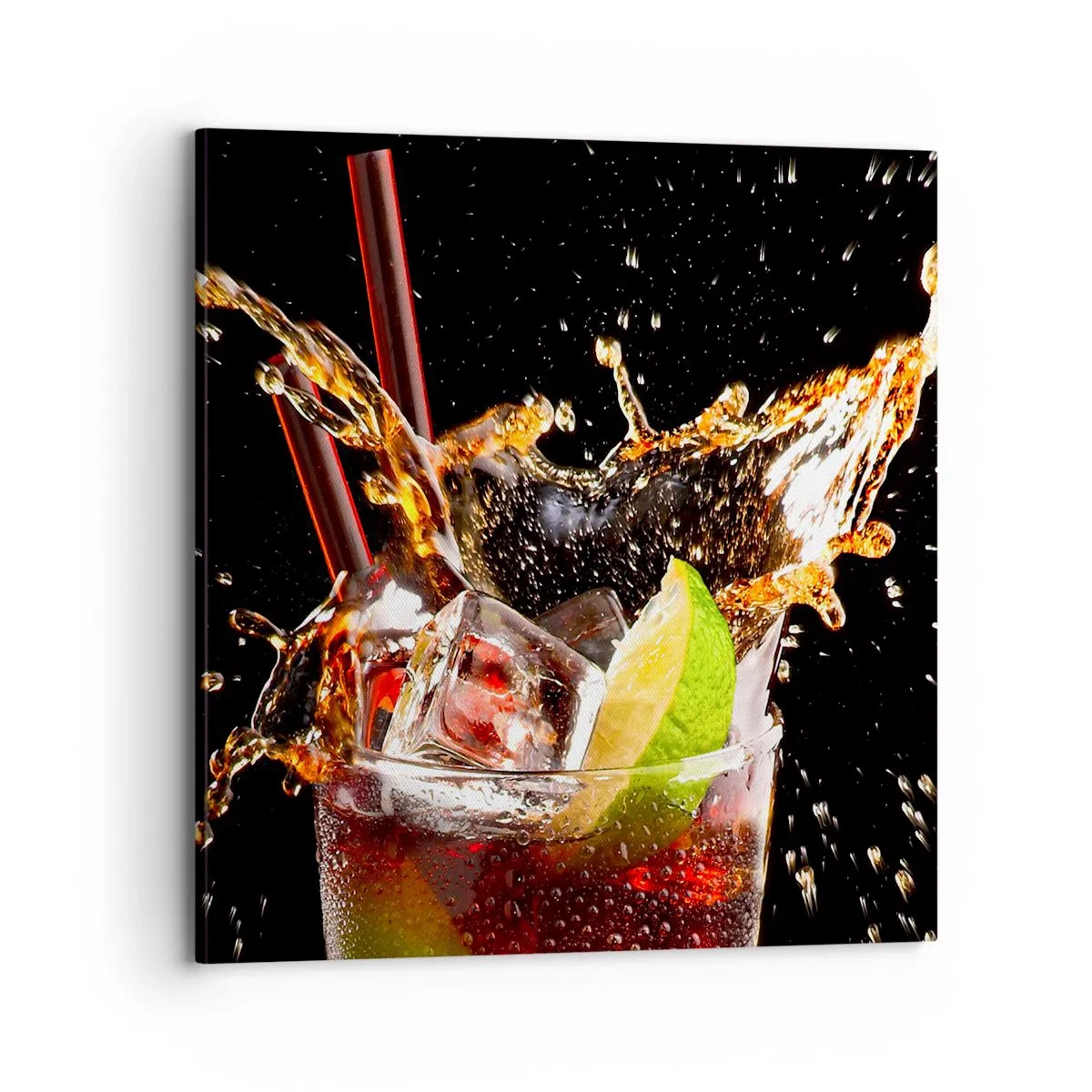 Quadro em tela - Alegria e energia das cores - 70x70 cm