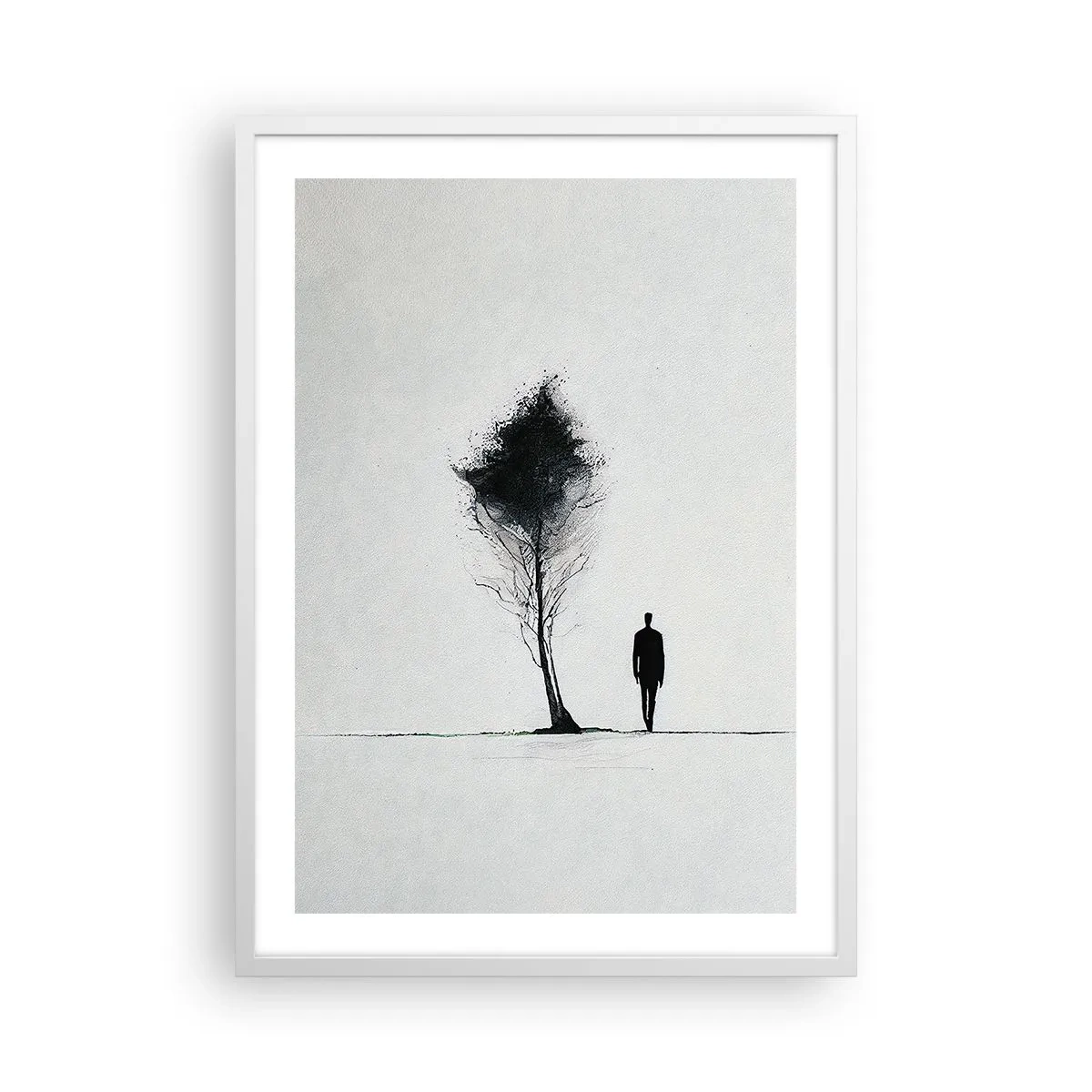 Pôster em moldura branca - Todos nós vagamos - 50x70 cm