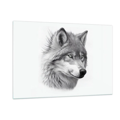 Quadro em vidro - Alfa – sem dúvida - 120x80 cm