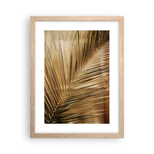 Pôster com moldura de carvalho claro - Colunata natural - 30x40 cm
