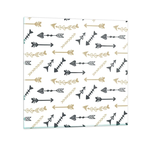 Quadro em vidro - O sonho do arqueiro - 40x40 cm