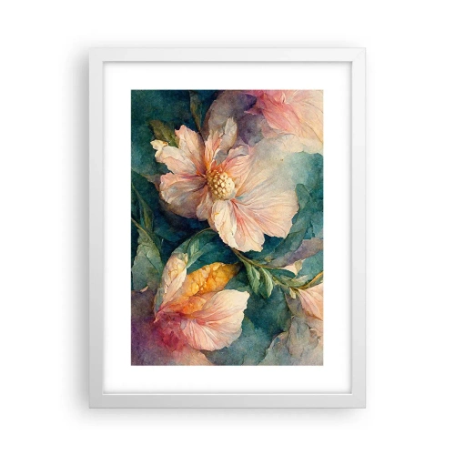 Pôster em moldura branca - Apenas sutileza - 30x40 cm