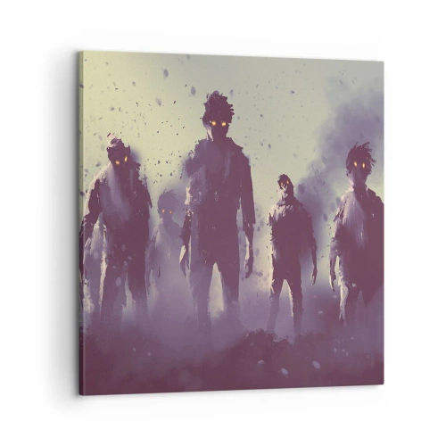 Quadro em tela - Cuidado! Estão a chegar - 60x60 cm