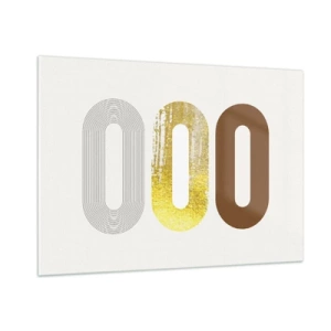 Quadro em vidro - Uuu! - 100x70 cm