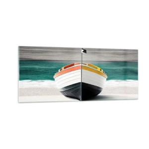 Quadro em vidro - No seu lugar - 100x40 cm