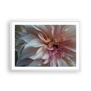 Pôster em moldura branca - Frescor florescente - 70x50 cm