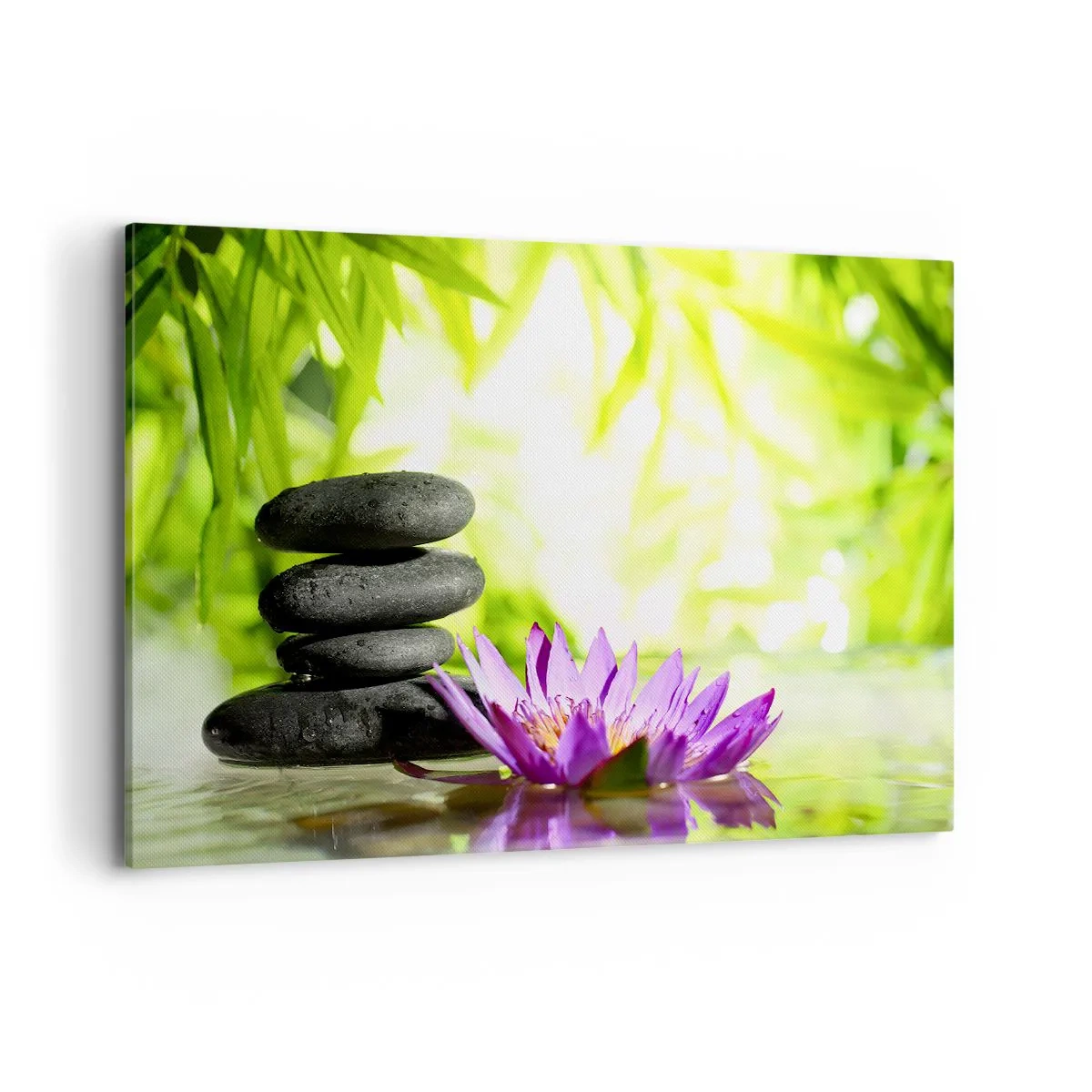 Quadro em tela - Em um arbusto de bambu - 120x80 cm