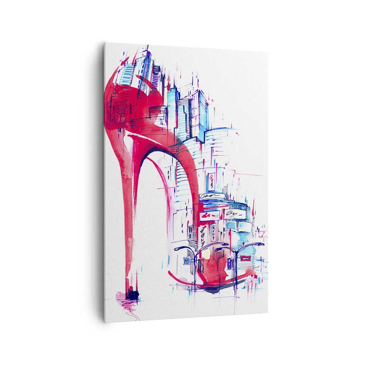 Quadro em tela - Elegância metropolitana - 80x120 cm