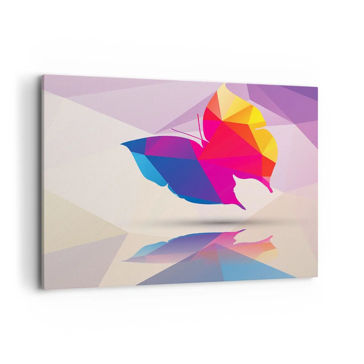 Quadro em tela - Arco-íris borboleta - 120x80 cm