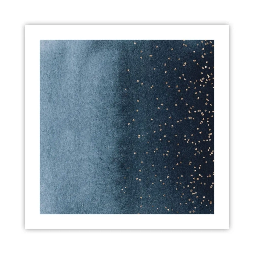 Pôster - Composição – fases azuis - 50x50 cm