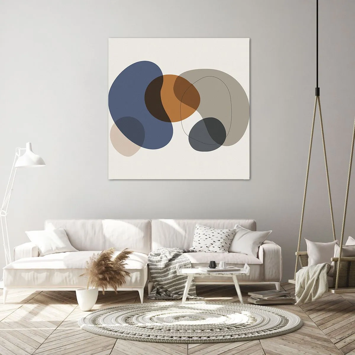 Quadro em tela - Gotas de cor - 70x70 cm