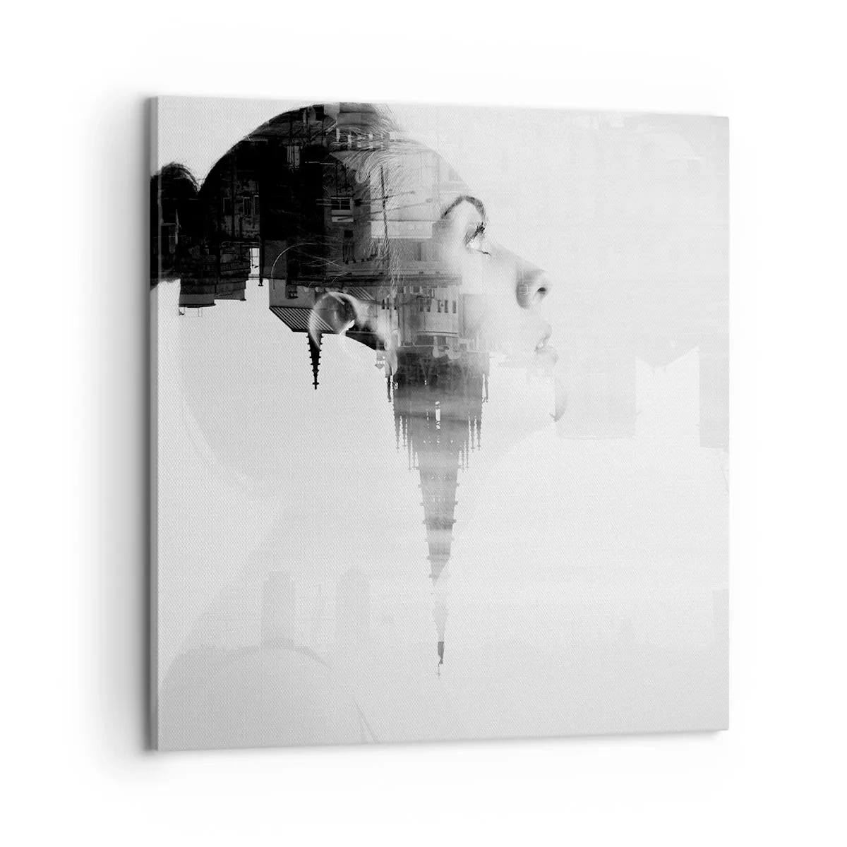 Quadro em tela - Em ambos os lados do vidro - 60x60 cm