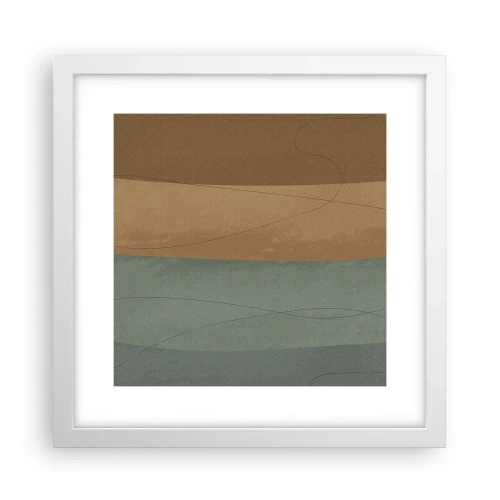 Pôster em moldura branca - Composição horizontal - 30x30 cm