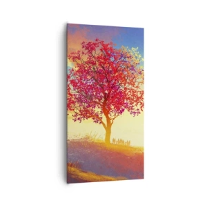 Quadro em tela - O peregrino no seu destino - 65x120 cm