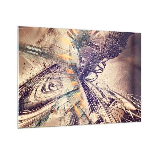 Quadro em vidro - Com muita pressa - 100x70 cm