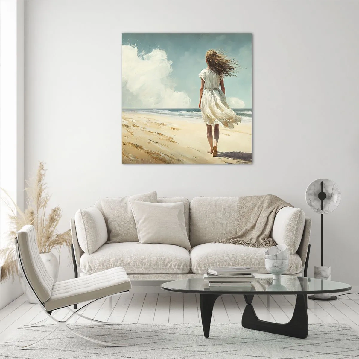 Quadro em vidro - Para encontrar o sol e o vento - 30x30 cm