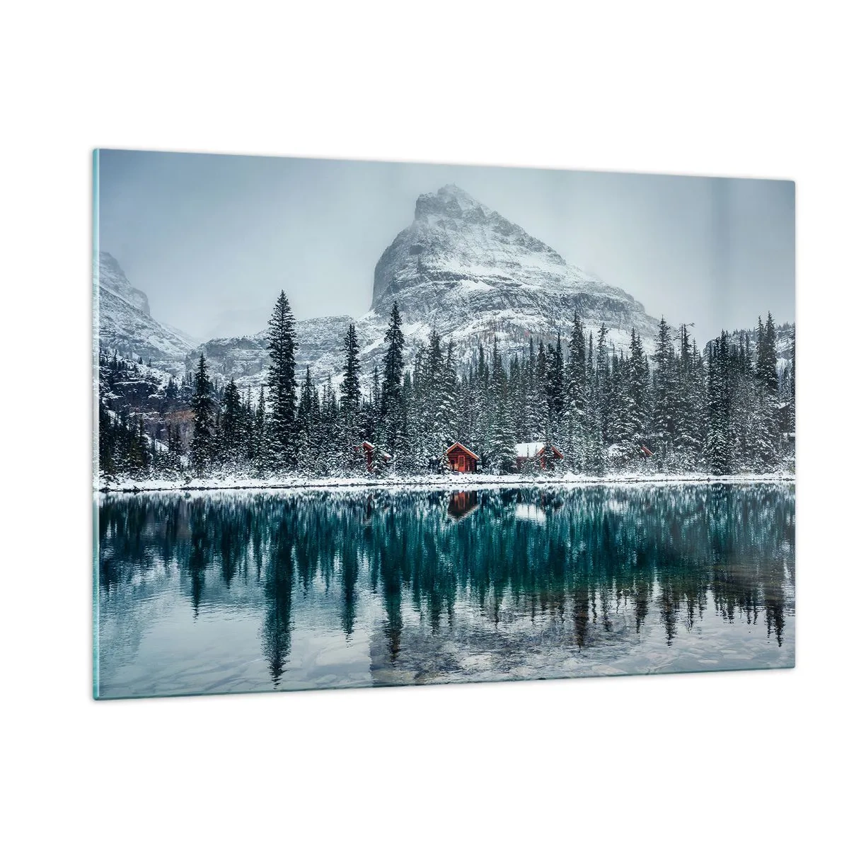 Quadro em vidro - Retiro canadense - 120x80 cm
