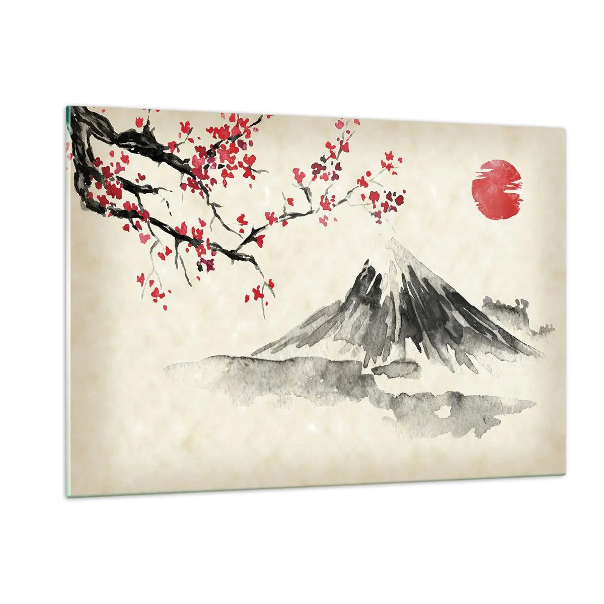 Quadro em vidro - Ame o Japão - 120x80 cm