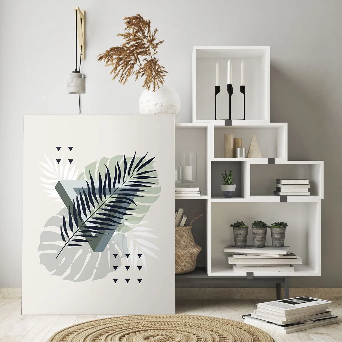 Quadro em vidro - Natureza e geometria – duas ordens? - 50x70 cm