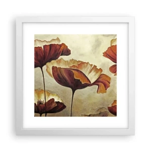 Pôster em moldura branca - Prados e pradarias - 30x30 cm