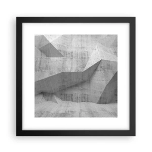 Pôster com moldura preta - Um verdadeiro desafio - 30x30 cm