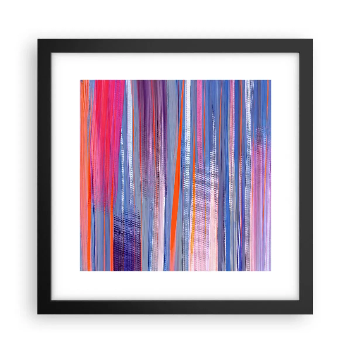 Pôster com moldura preta - Ascensão - 30x30 cm