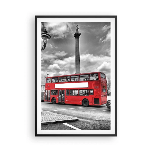 Pôster com moldura preta - A verdadeira corrente sanguínea da cidade - 61x91 cm