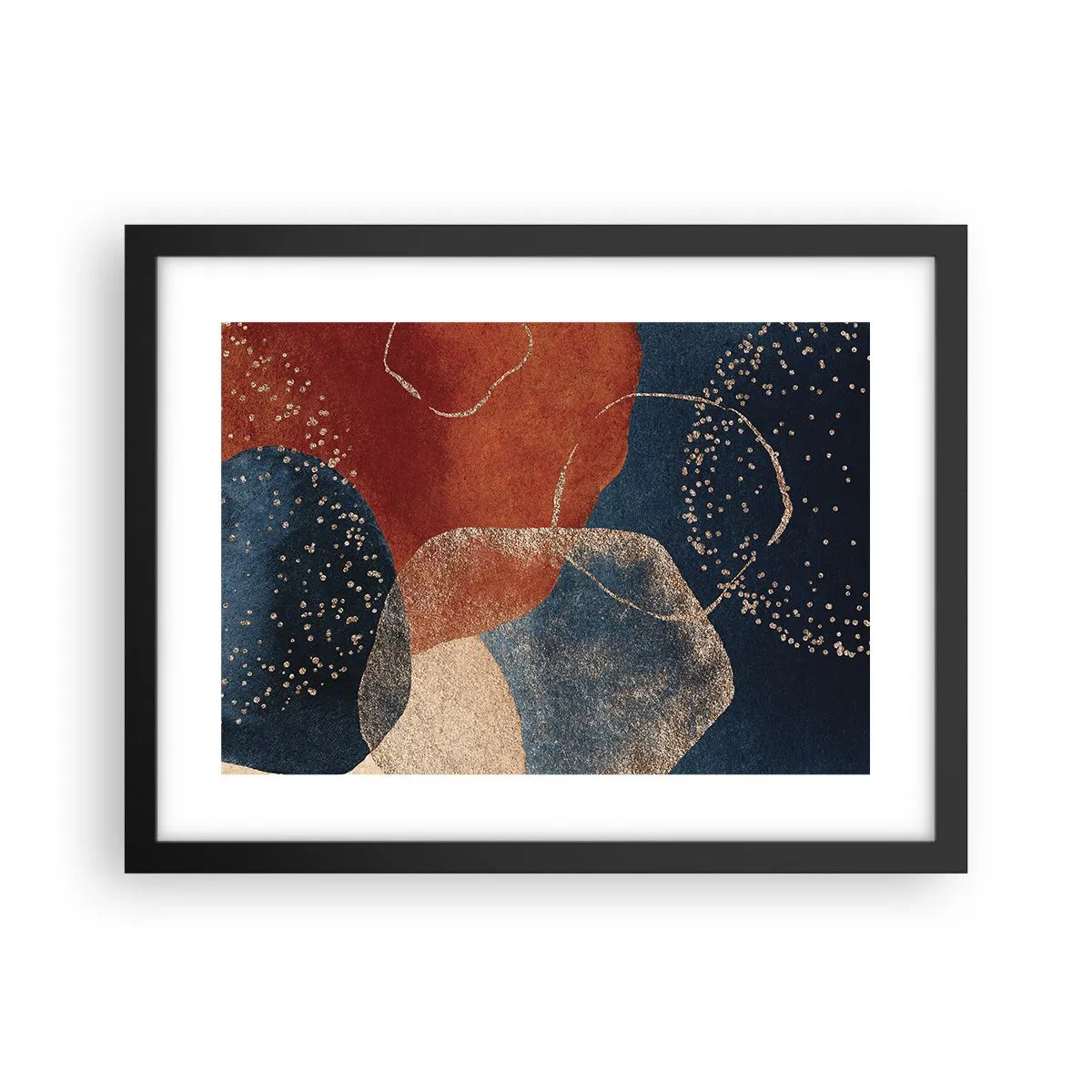 Pôster com moldura preta - Leveza do ser - 40x30 cm