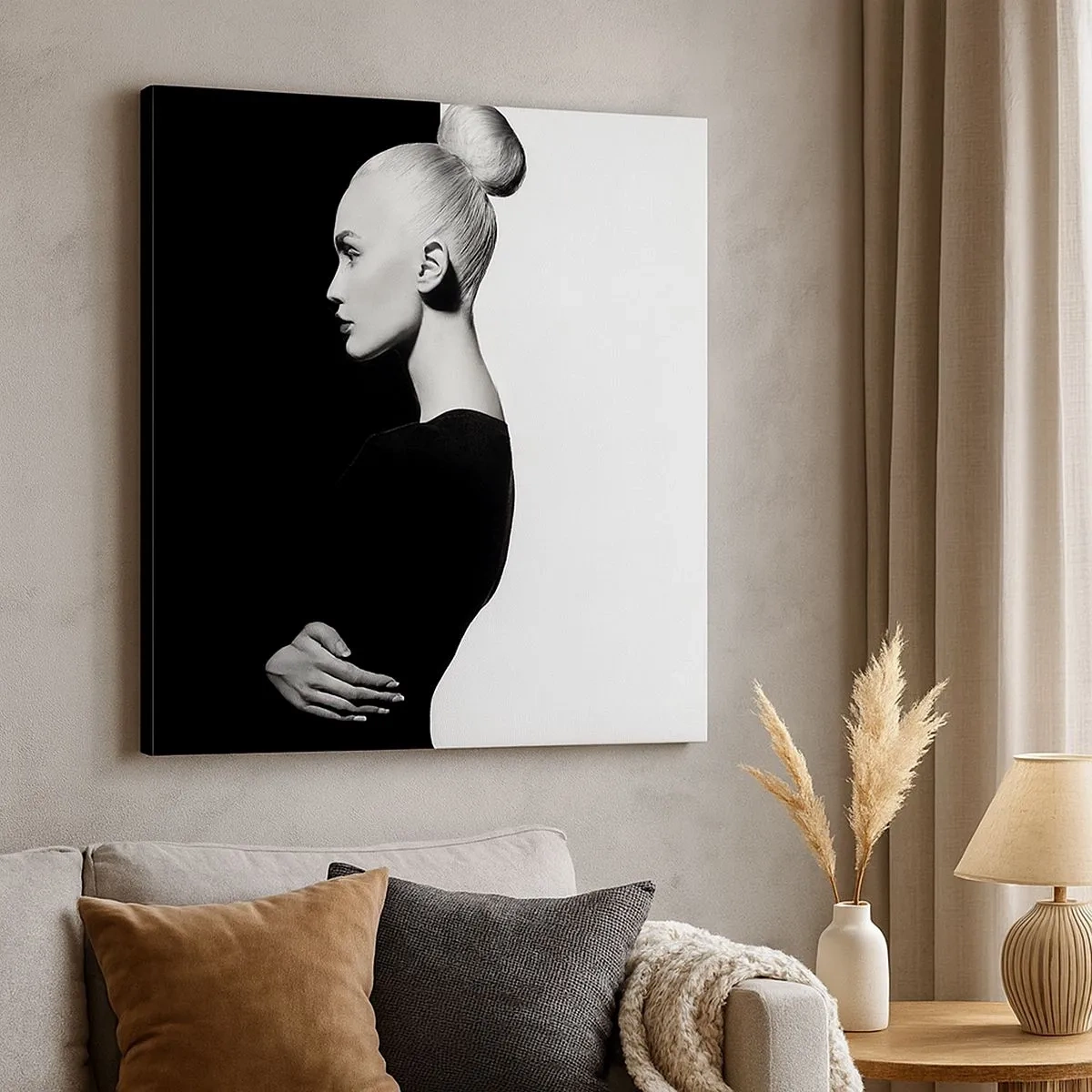 Quadro em tela - Simplesmente mulher - 30x30 cm