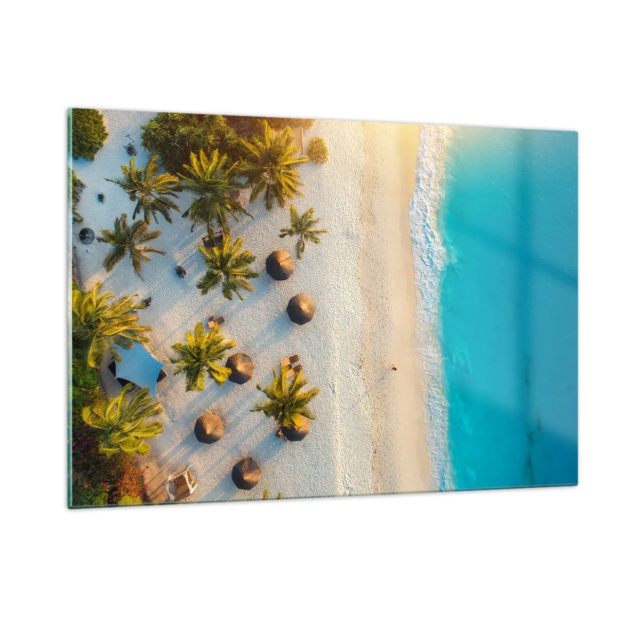 Quadro em vidro - Bem vindo ao Paraíso - 120x80 cm