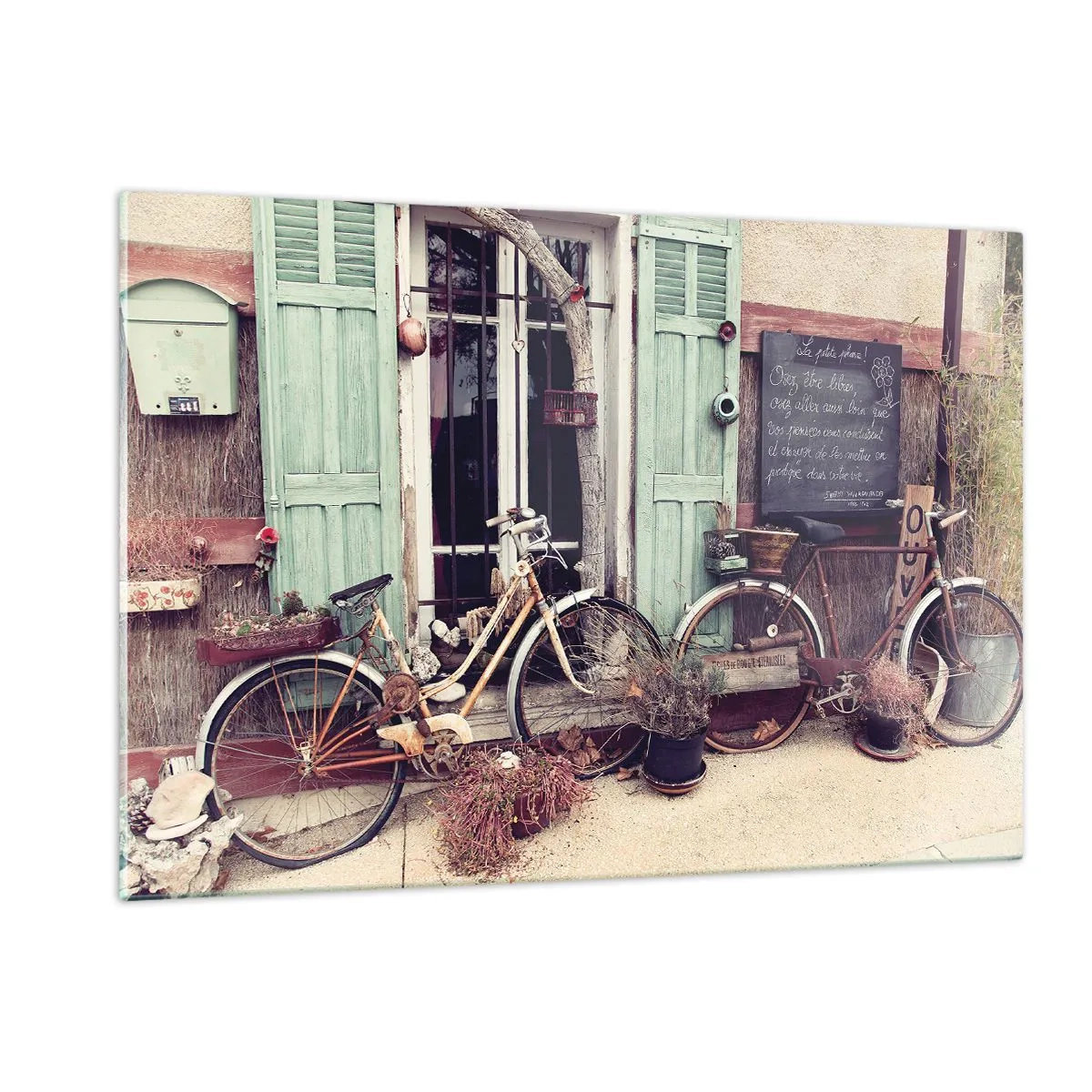 Quadro em vidro - Viva a província - 120x80 cm