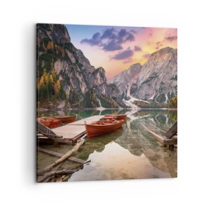 Quadro em tela - A promessa do dia - 50x50 cm