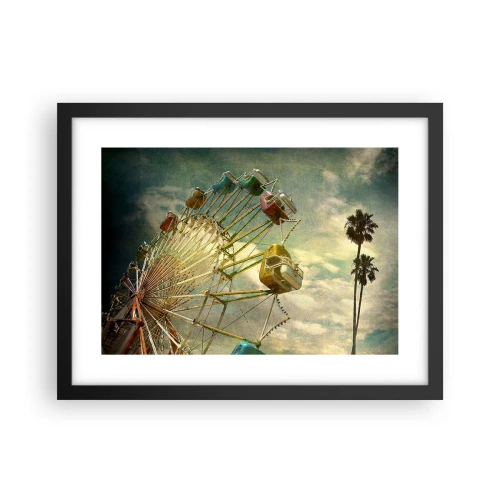 Pôster com moldura preta - Será divertido… - 40x30 cm