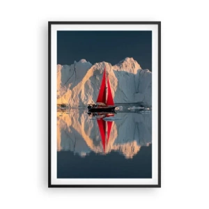 Pôster com moldura preta - No fim do mundo - 61x91 cm