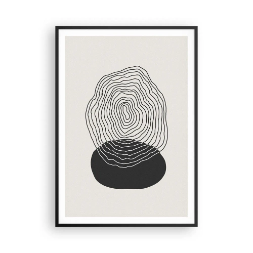 Pôster com moldura preta - Duração e vibração - 70x100 cm