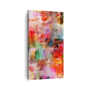 Quadro em tela - Viagem rosa - 45x80 cm