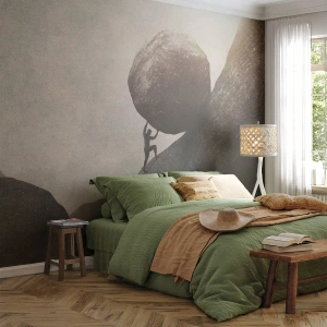 Papel de Parede Premium Canvas - Eu creio - Abstração, Pedaço, Força - 450x315 cm