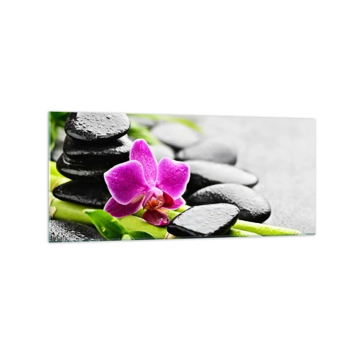 Quadro em vidro - Calmo equilíbrio - 120x50 cm