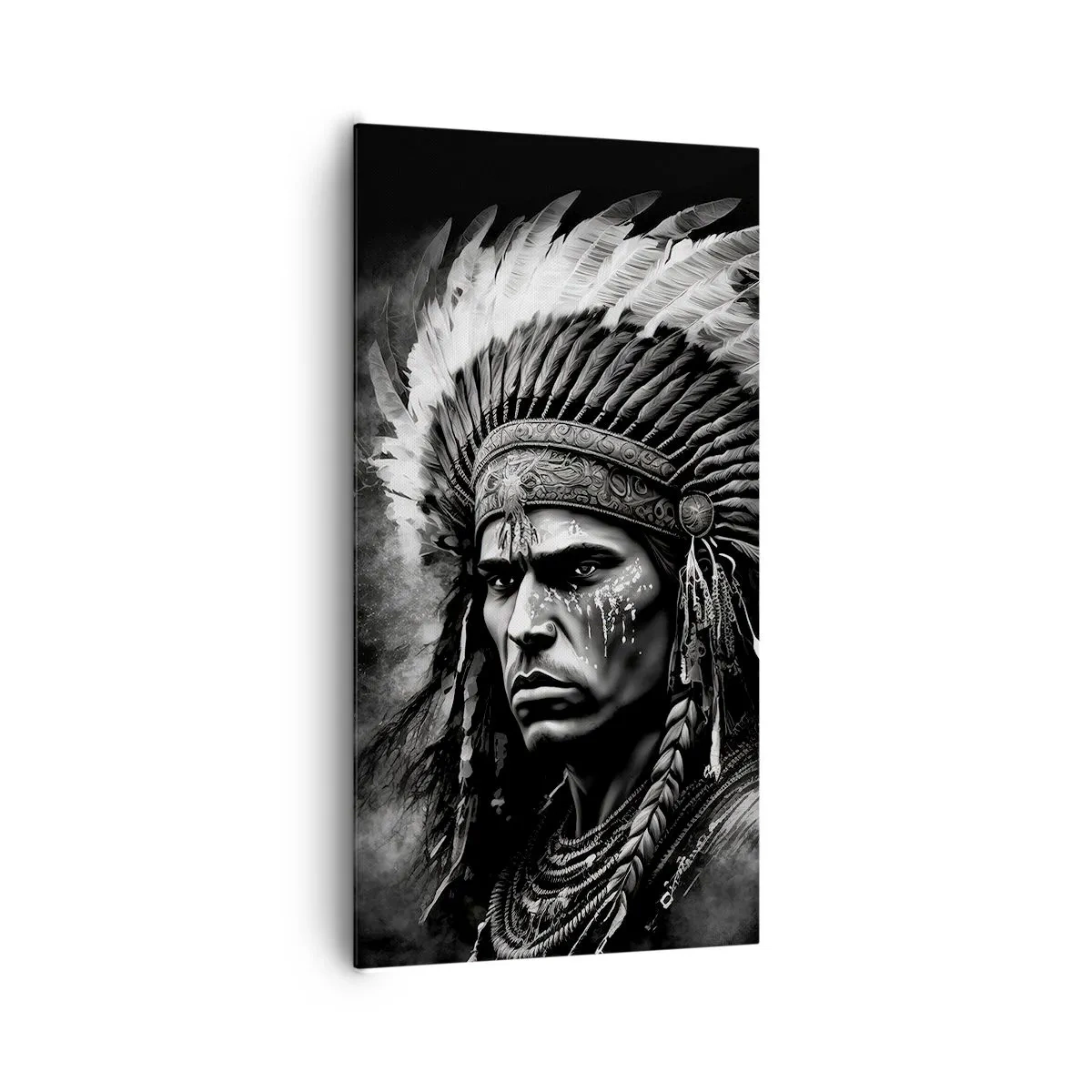 Quadro em tela - Um líder e um guerreiro - 65x120 cm