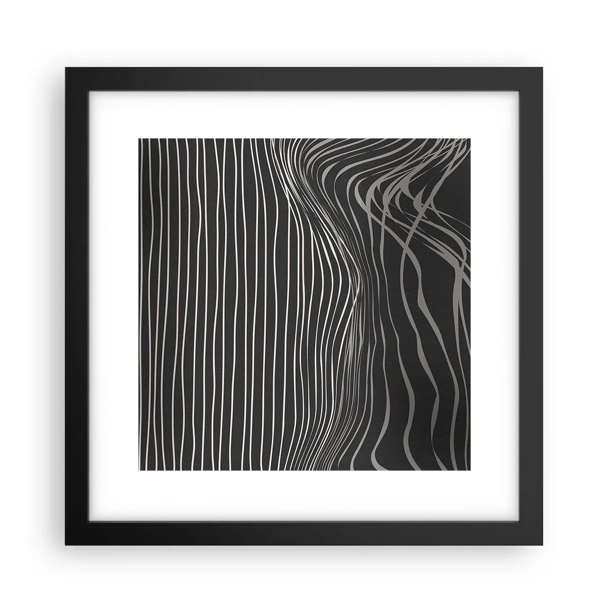 Pôster com moldura preta - Ritmo e sotaque - 30x30 cm