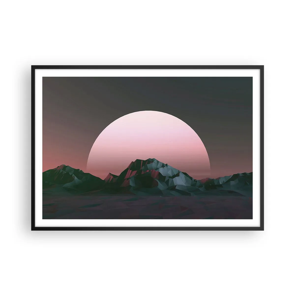 Pôster com moldura preta - Numa galáxia vizinha - 100x70 cm