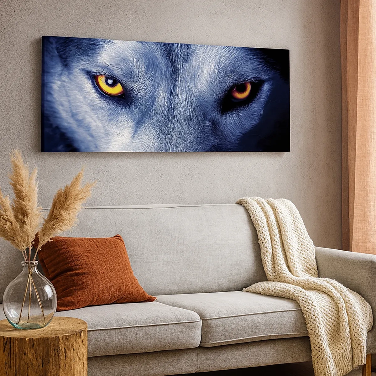 Quadro em tela - Olhar hipnotizante - 30x30 cm