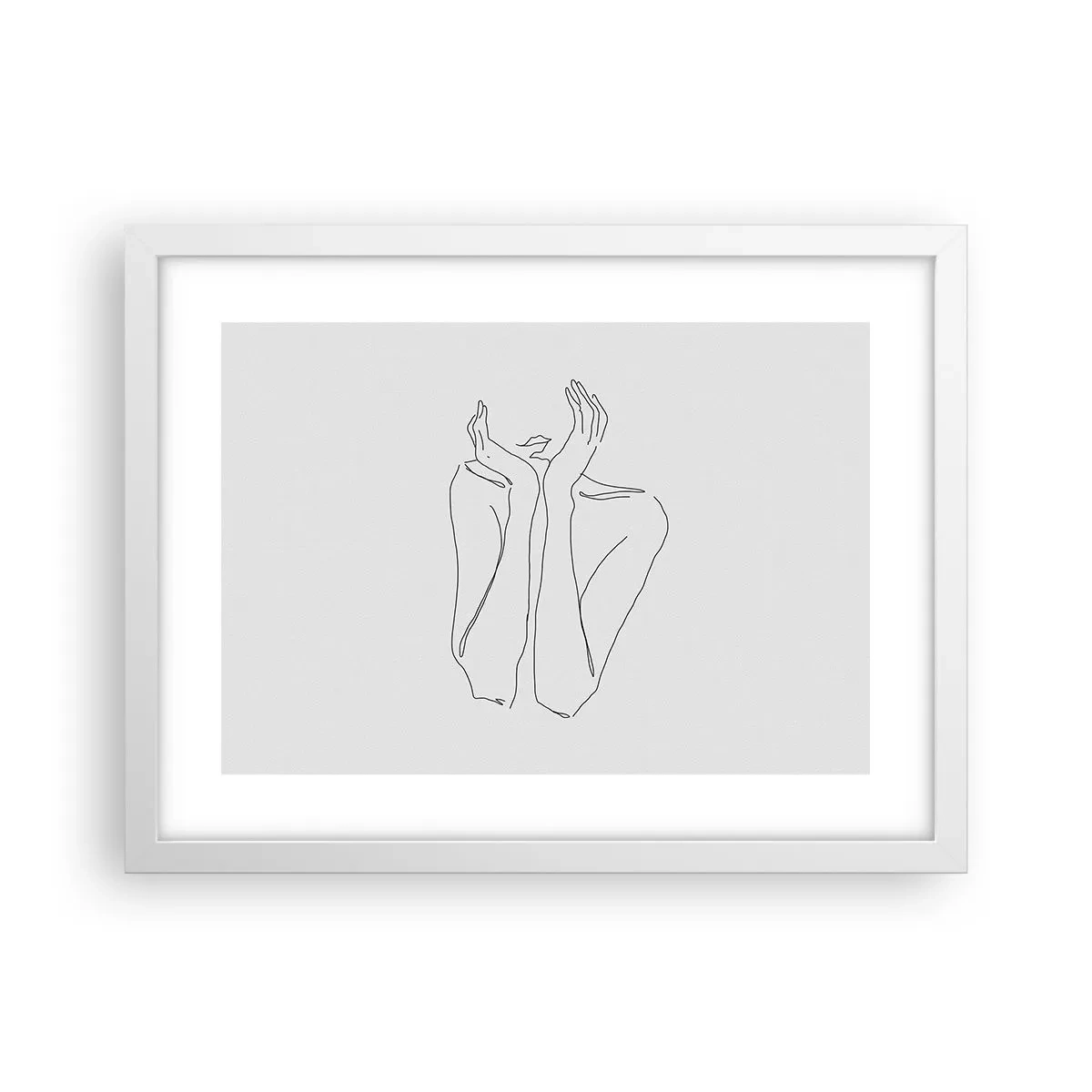 Pôster em moldura branca - Com o que sonham as meninas  - 40x30 cm