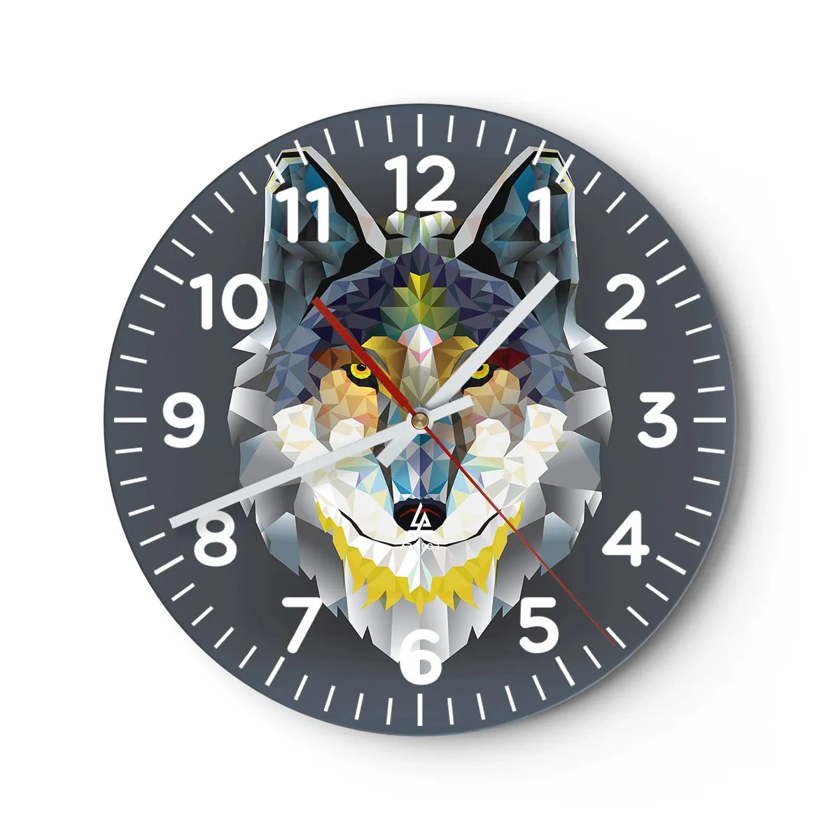Relógio de parede - Relógio em vidro - Quem não quer ser lobo, não lhe veste a pele - 30x30 cm