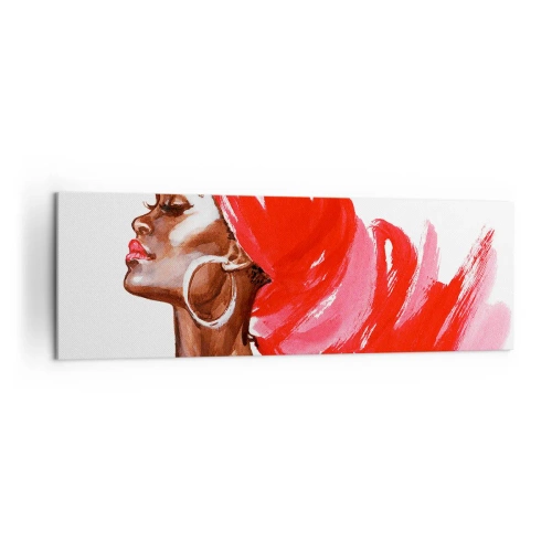 Quadro em tela - Há um vento que abre as narinas de um homem - 160x50 cm
